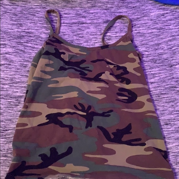 Army green tank top - Picture 2 of 2